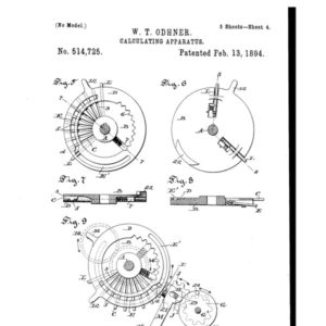 Вильгодт Теофил Однер получил патент на вычислительную машину